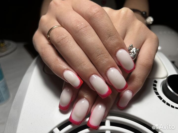 Маникюр (покрытие гель-лак) и наращивание