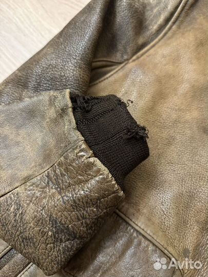 Винтажный кожаный пилот Chevignon 1957