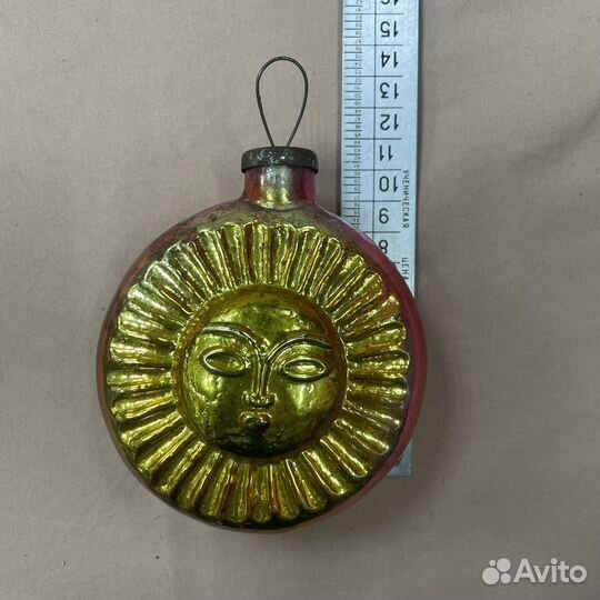 Кремлевская елочна игрушка «Солнце» СССР (сзр)