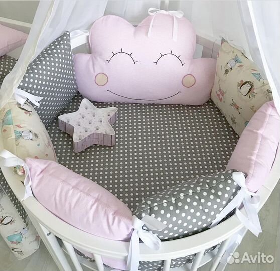 Детская кроватка трансформер с маятником