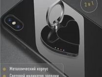 Электронная USB зажигалка-держатель на телефон