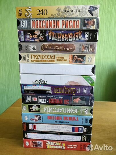 Видеокассеты запись с тв, фильмы