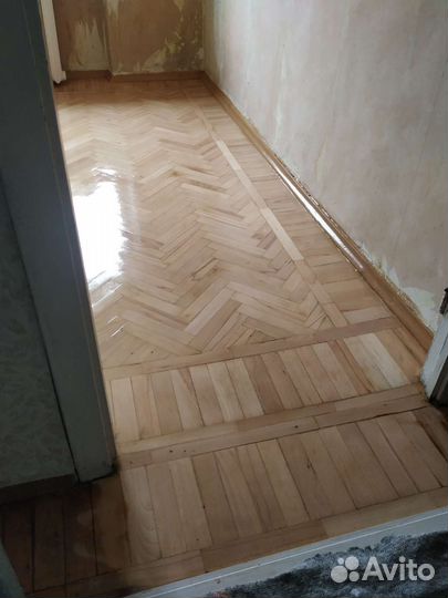 Шлифовка циклёвка паркета