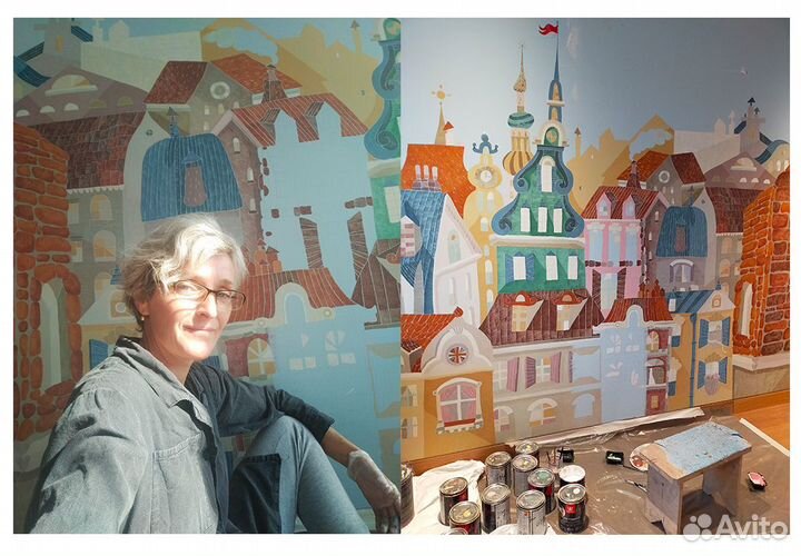 Роспись стен, профессионально