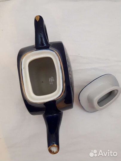 Чайник заварочный СССР гжель кобальт