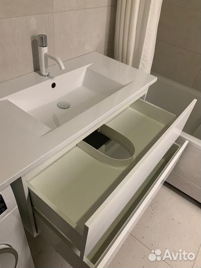 Тумба для ванной подвесная. Мебель для ванной