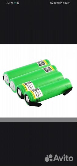 Аккумуляторы Li-ion 18650 высокотоковые