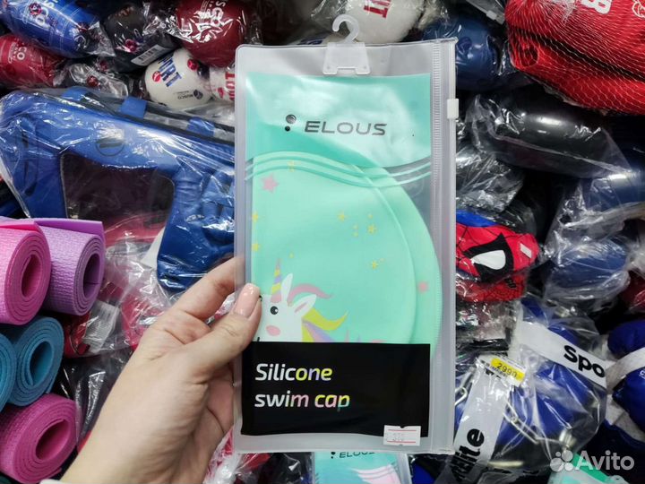 Шапочка для плавания детская силиконовая