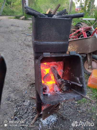 Печка ракетная под казан