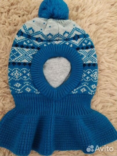 Зимняя шапка для мальчика, 44-46