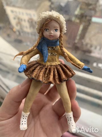 Ватная елочная игрушка