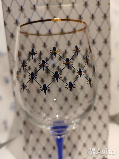 Бокал для вина Кобальтовая сетка, ифз