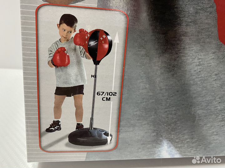 Детская напольная боксёрская груша с перчатками
