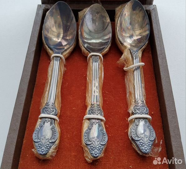 Набор чайных ложек мельхиор СССР. 12 шт