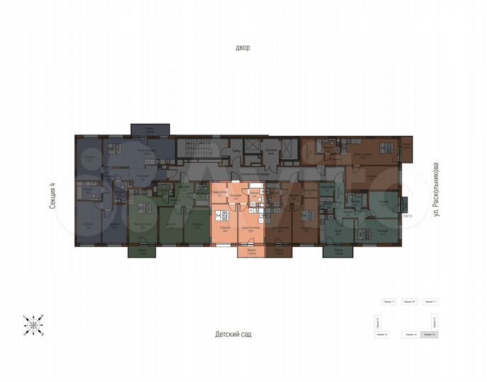 1-к. квартира, 43 м², 3/12 эт.