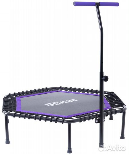 Батут TR-401 122 см с держателем, фиолетовый basef