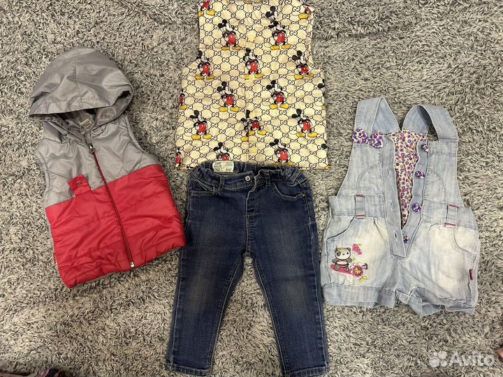Вещи для девочки 74 80 пакетом