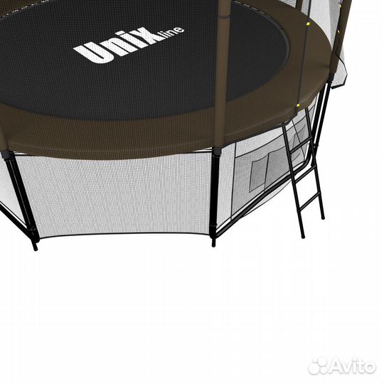 Батут unix line Black&Brown 8 ft (outside)