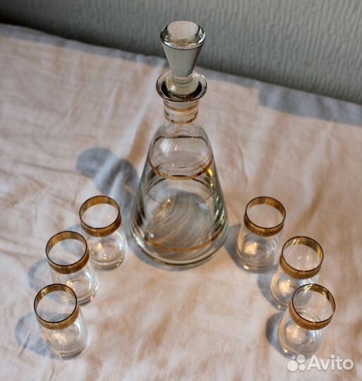 Штоф со стопками СССР Чехия