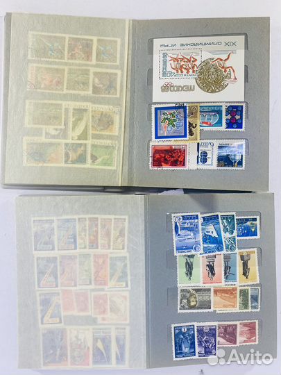 Маленький альбом с почтовыми марками СССР