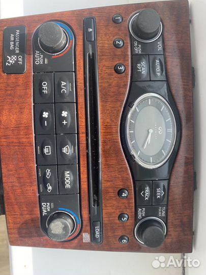 Кнопки управления климатом infiniti g35