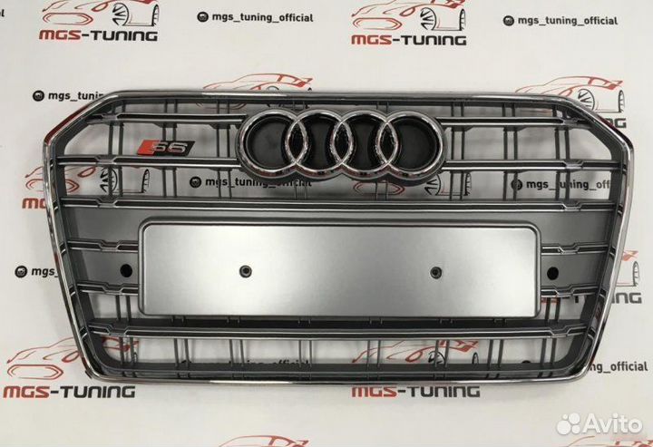 Решётка на Audi A6 14-18 S6 Дизайн 3