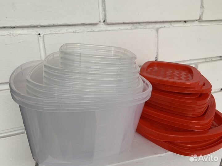 Контейнеры для еды и круп 15 шт новые