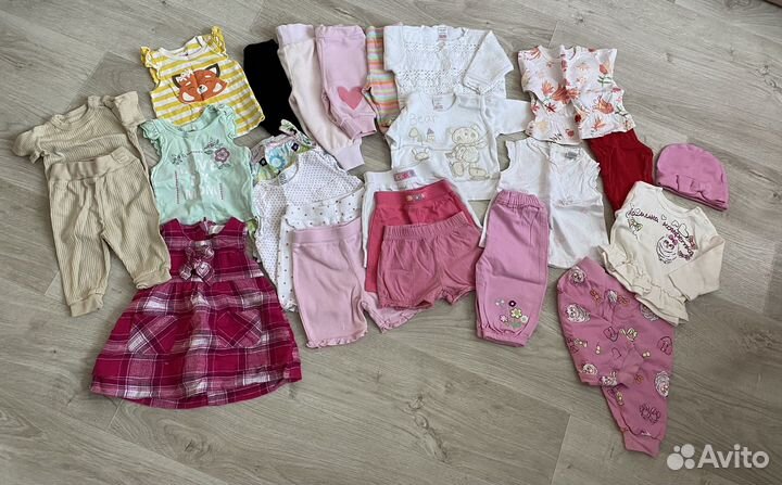 Огромный пакет вещей на девочку 0-4 месяца