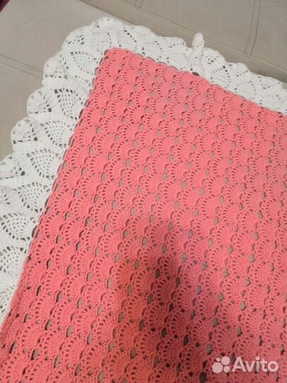 Одеяло на выписку ручная вязка, конверт и чепчик