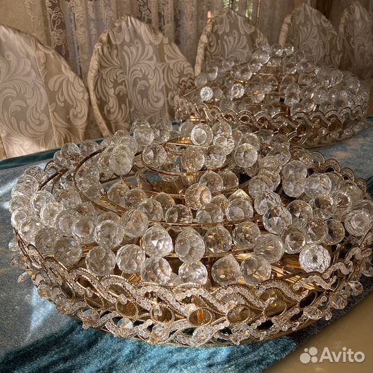 Люстра потолочная хрустальная
