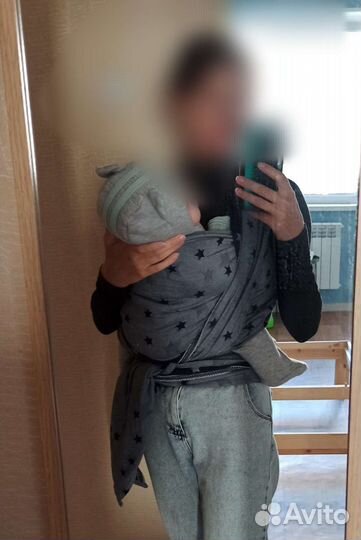 Слинг шарф Velina Звезды Джинс