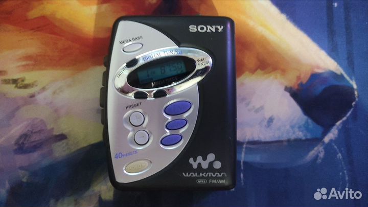 Кассетный плеер, с радио, Sony WM-FX241