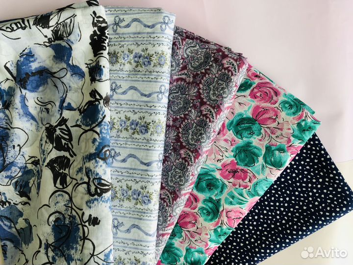 Отрез ткани хлопок СССР