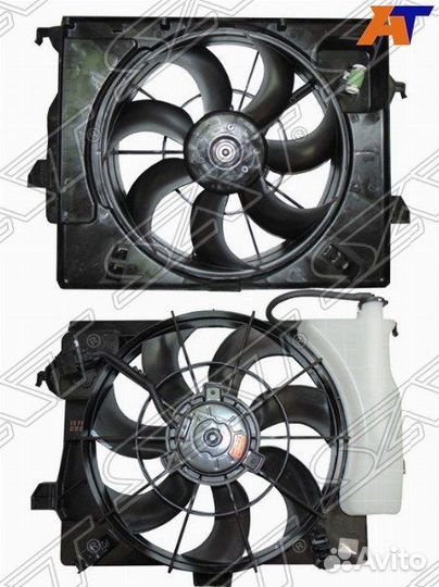 Вентилятор радиатора охлаждения Kia Rio 3 рест