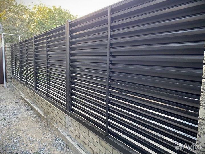 Забор жалюзи под ключ