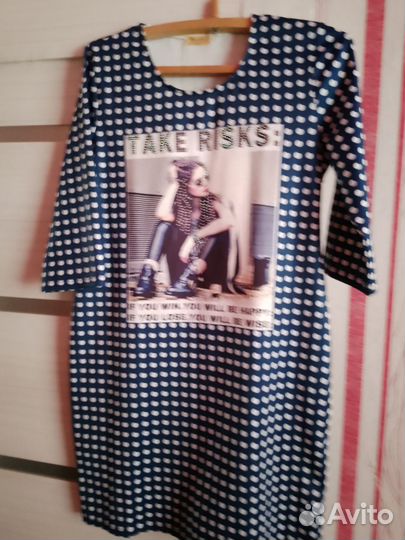 Платье женское трикотажное размер 54