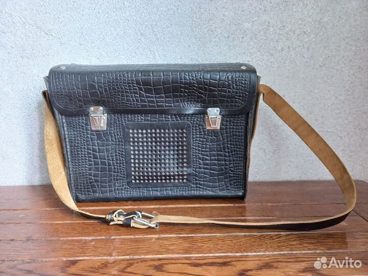 Кофр кожаный для радиоаппаратуры СССР