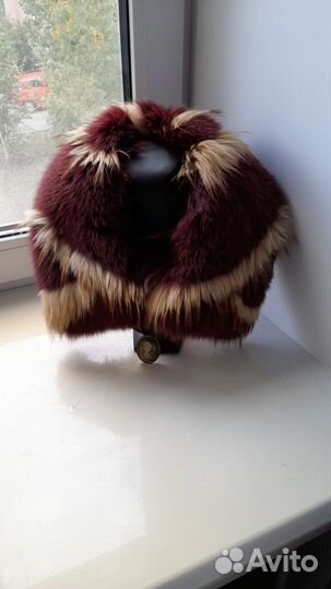 Меховой воротник енот