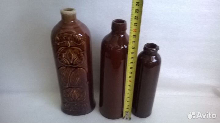 Бутылки от Рижского бальзама.Керамика.СССР 80-е г
