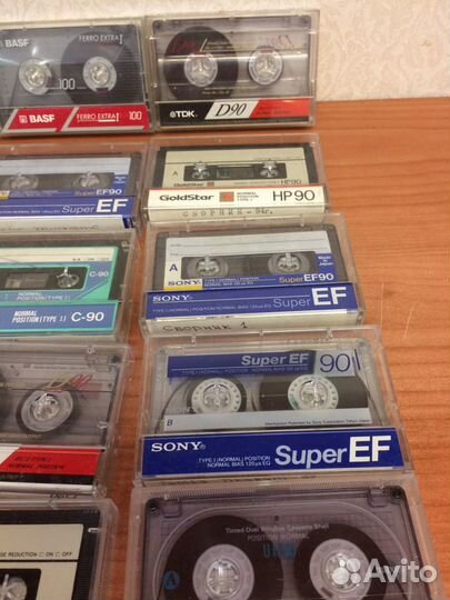 Кассеты basf, TDK,denon,sony, maxell, goldstar