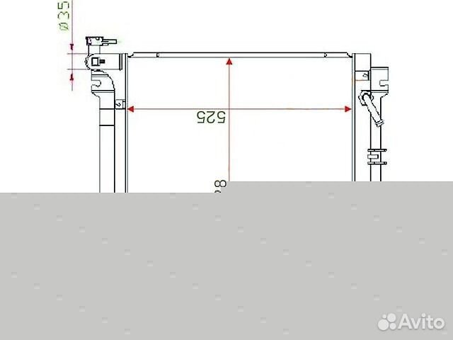 Радиатор охлаждения 3.0L 3.5L 3.2DL Pajero Sport