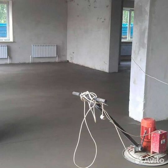 Полусухая стяжка пола за 1 день
