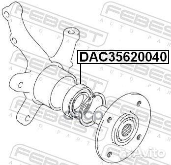 Подшипник ступичный передний 35X61.8X40 DAC3562