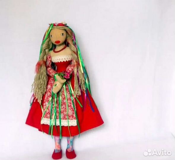 Кукла ручной работы Масленница, большая 75см