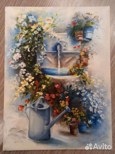 Картина маслом на холсте в раме