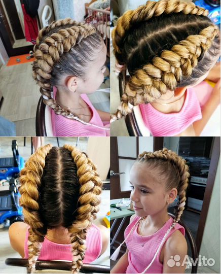 Косы с канекалоном, афролоконы