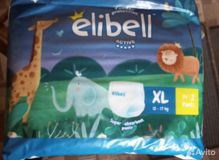 Подгузники трусики merries xl Elibell