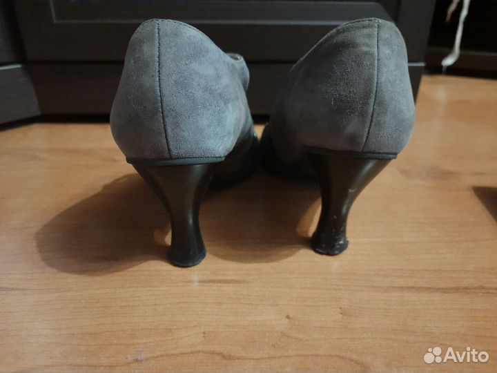 Туфли женские натуральная замша Италия