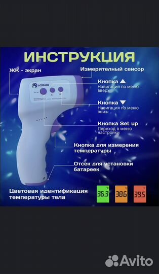 Бесконтактный инфракрасный термометр