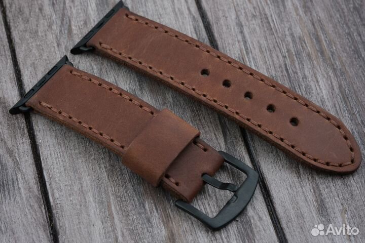 Кожаный ремешок для Apple Watch series 1-8